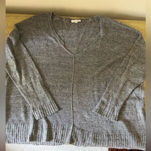 Womens Size L Eileen Fisher Linen Drop Shoulder Sweater